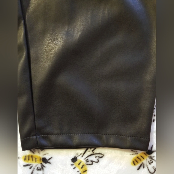 Sonoma x Denise Bidot Vegan Leather Leggings Plus Size 3X Black Pants Faux Moto - Picture 10 of 14